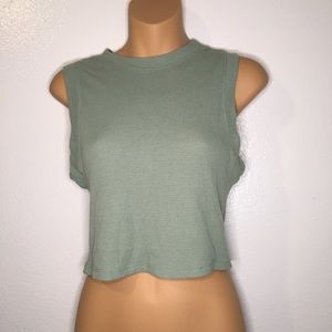 Olive crop top